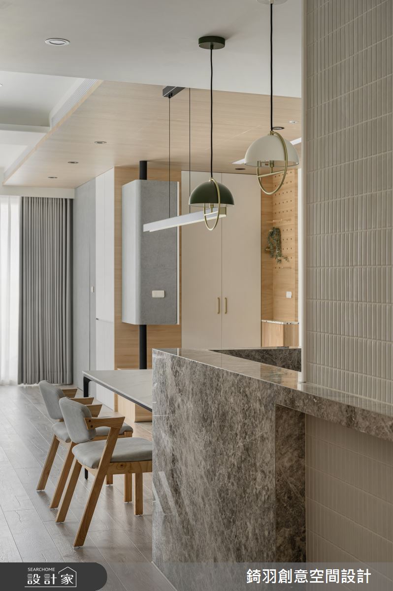 32坪毛胚屋＿現代風餐廳中島案例圖片＿錡羽創意空間設計＿錡羽_51之12