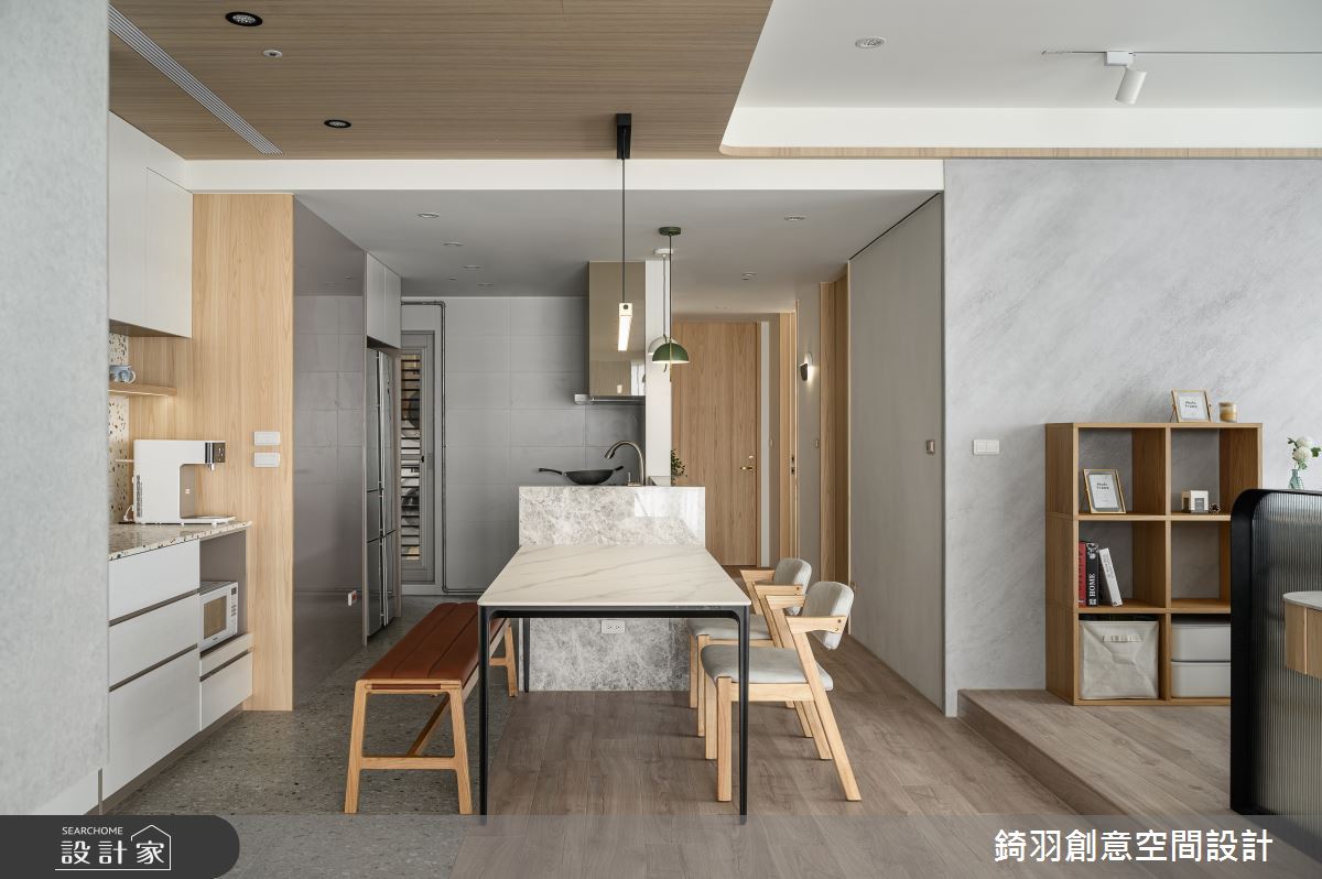 32坪毛胚屋＿現代風餐廳廚房中島案例圖片＿錡羽創意空間設計＿錡羽_51之11