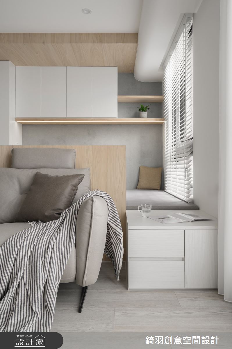 30坪新成屋(5年以下)＿日式無印風客廳臥榻案例圖片＿錡羽創意空間設計＿錡羽_53之13