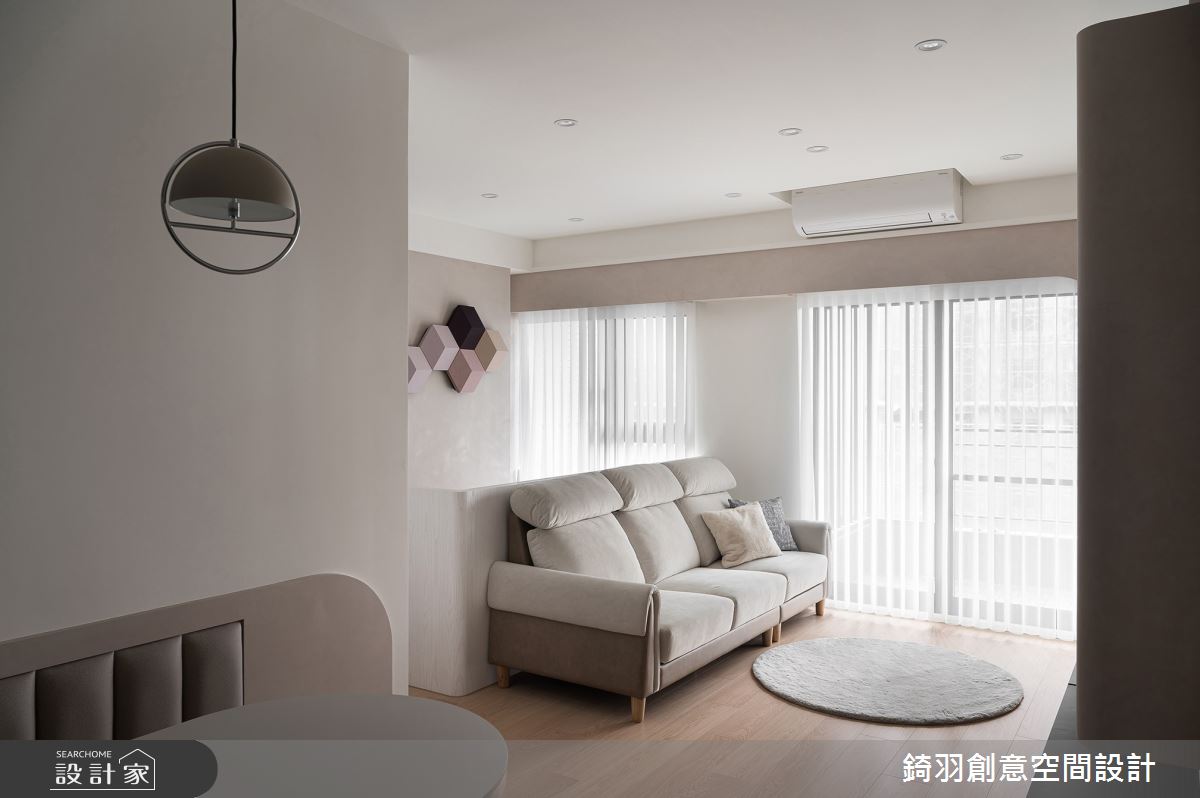 20坪新成屋(5年以下)＿侘寂風客廳餐廳案例圖片＿錡羽創意空間設計＿錡羽_54之1