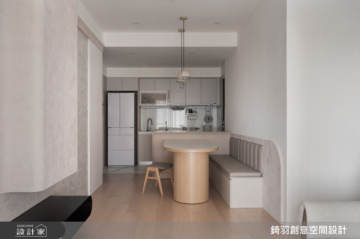 20坪新成屋(5年以下)＿侘寂風餐廳廚房中島案例圖片＿錡羽創意空間設計＿錡羽_54之9