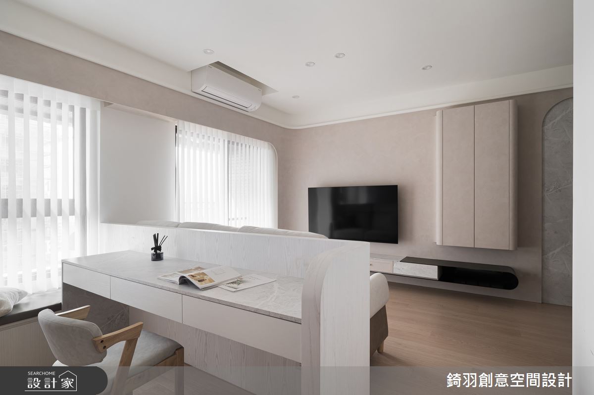20坪新成屋(5年以下)＿侘寂風客廳書房案例圖片＿錡羽創意空間設計＿錡羽_54之10