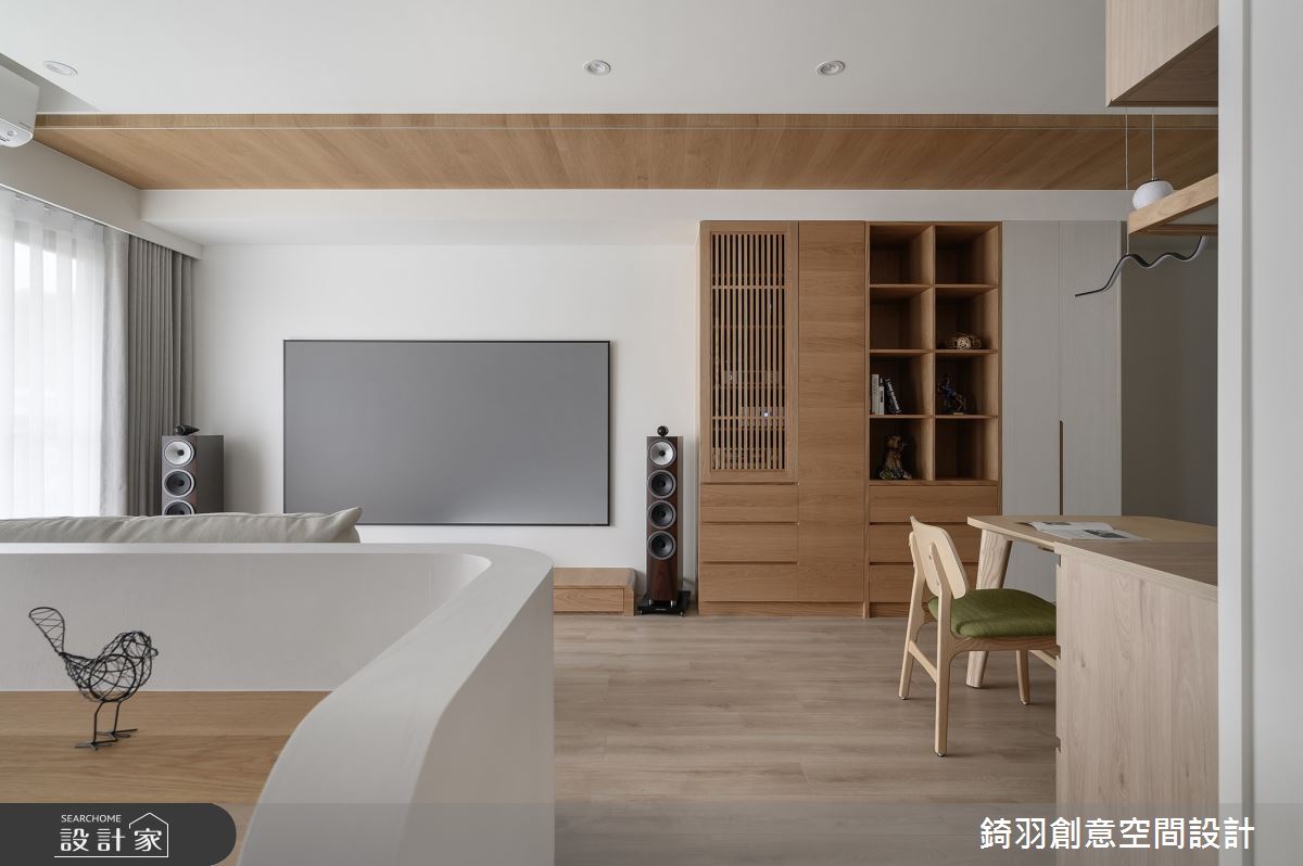 31坪新成屋(5年以下)＿日式無印風客廳餐廳書房案例圖片＿錡羽創意空間設計＿錡羽_55之7