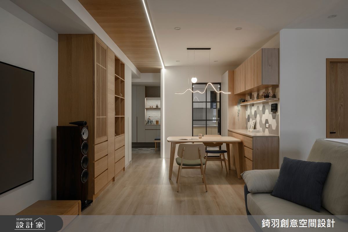 31坪新成屋(5年以下)＿日式無印風玄關客廳餐廳案例圖片＿錡羽創意空間設計＿錡羽_55之3