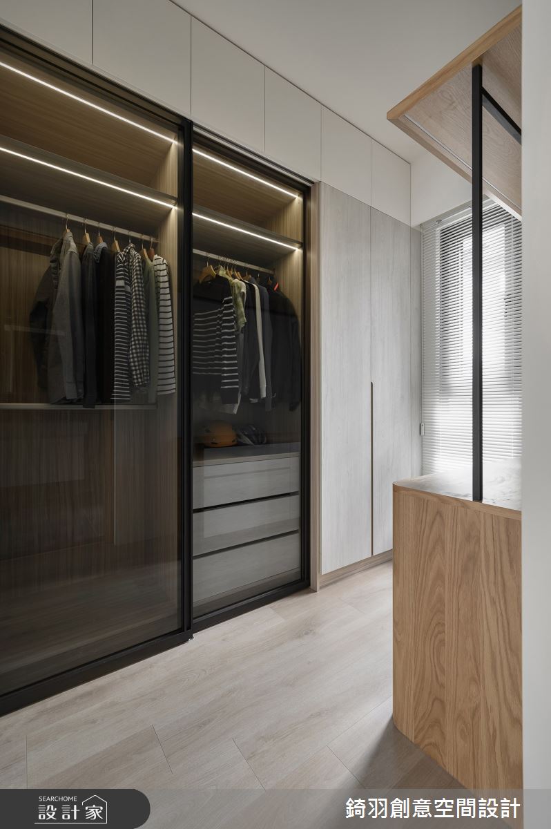 31坪新成屋(5年以下)＿日式無印風更衣間案例圖片＿錡羽創意空間設計＿錡羽_55之15
