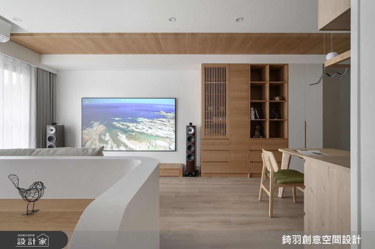 31坪新成屋(5年以下)＿日式無印風客廳書房案例圖片＿錡羽創意空間設計＿錡羽_55之9