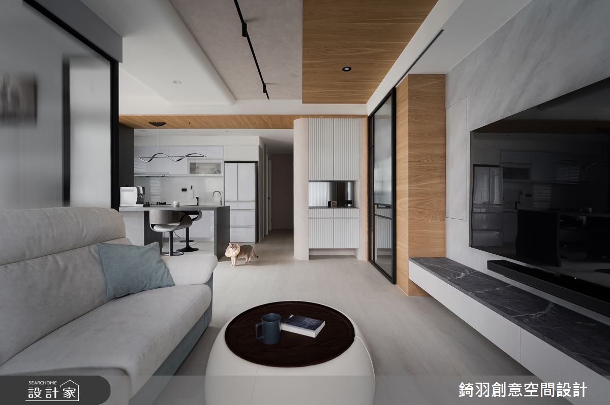 21坪預售屋＿現代風客廳餐廳廚房中島案例圖片＿錡羽創意空間設計＿錡羽_57之9