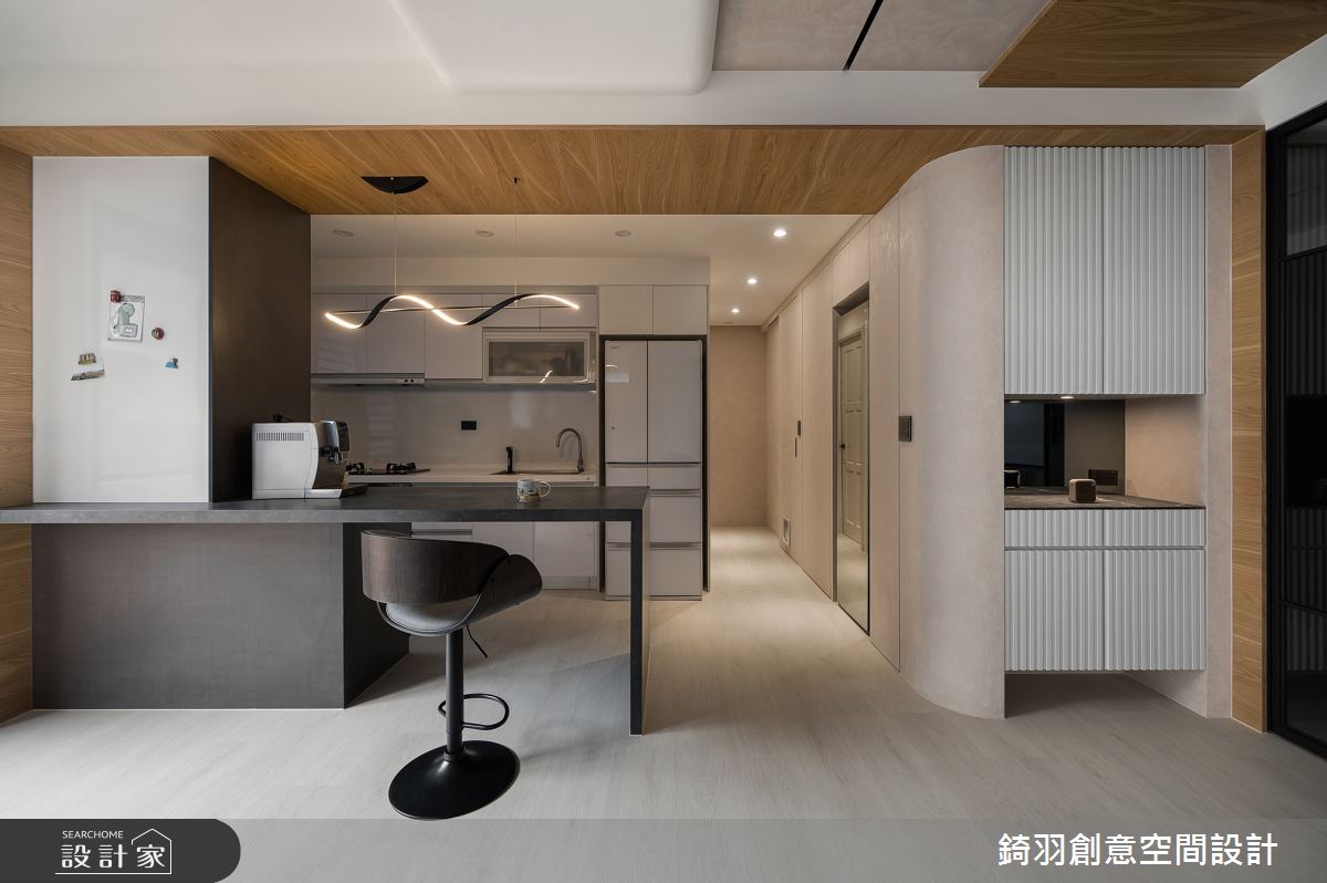 21坪預售屋＿現代風餐廳廚房中島案例圖片＿錡羽創意空間設計＿錡羽_57之12