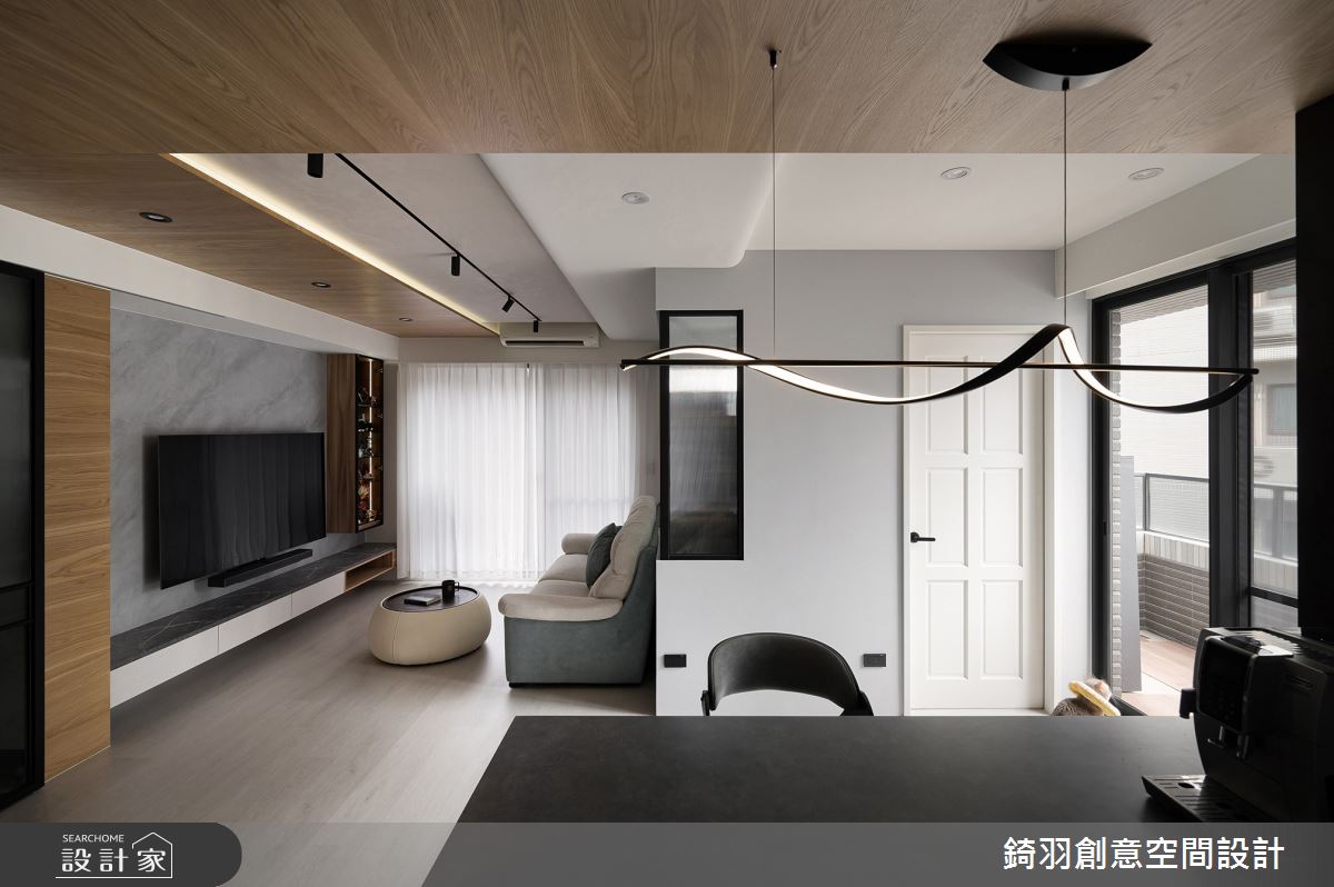 21坪預售屋＿現代風客廳餐廳中島案例圖片＿錡羽創意空間設計＿錡羽_57之14