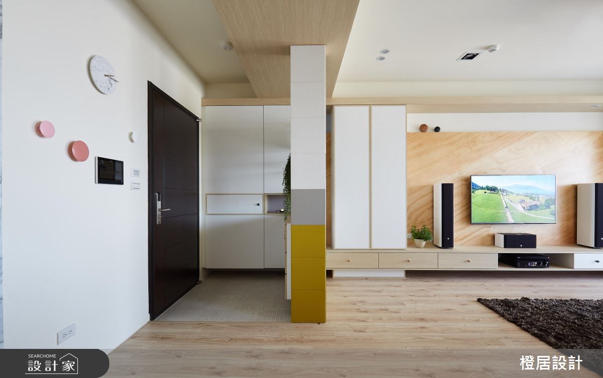28坪預售屋＿北歐風客廳案例圖片＿橙居空間設計有限公司＿橙居_03之5