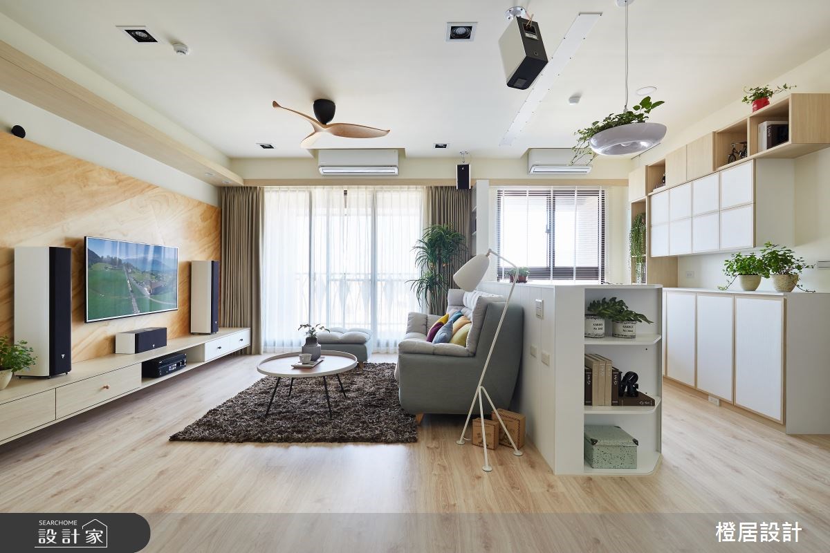 28坪預售屋＿北歐風客廳案例圖片＿橙居空間設計有限公司＿橙居_03之7