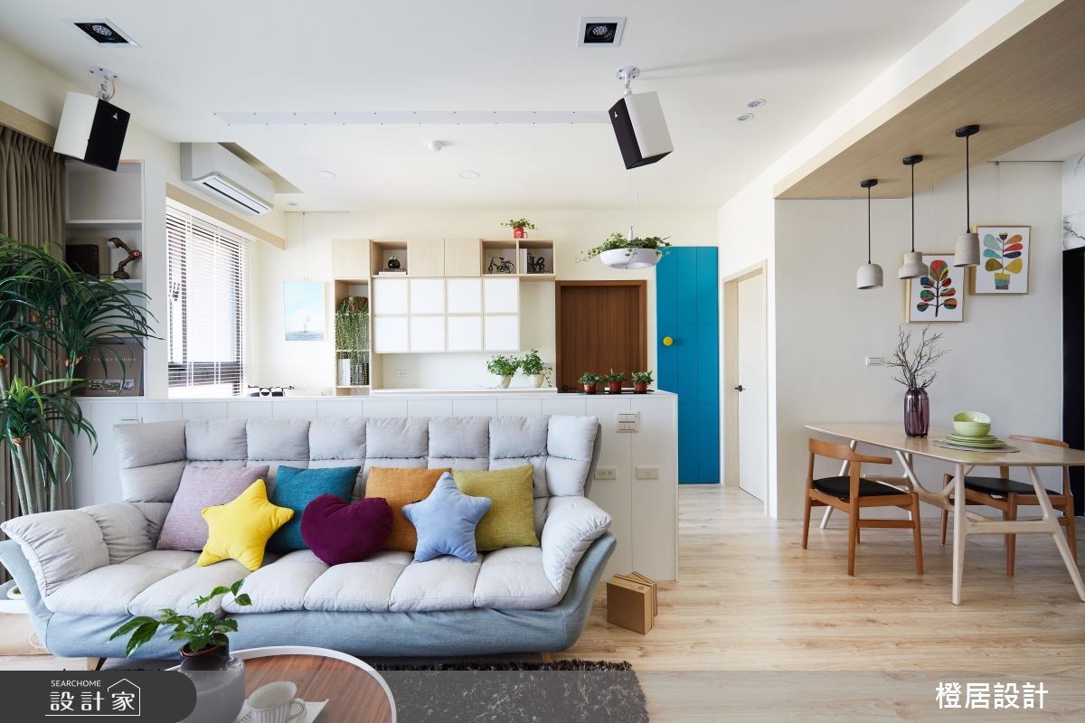 28坪預售屋＿北歐風客廳案例圖片＿橙居空間設計有限公司＿橙居_03之9