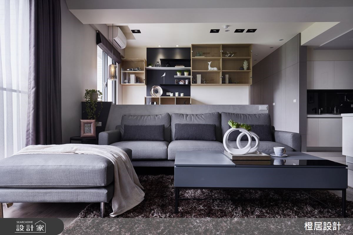 32坪新成屋(5年以下)＿現代風客廳案例圖片＿橙居空間設計有限公司＿橙居_05之8