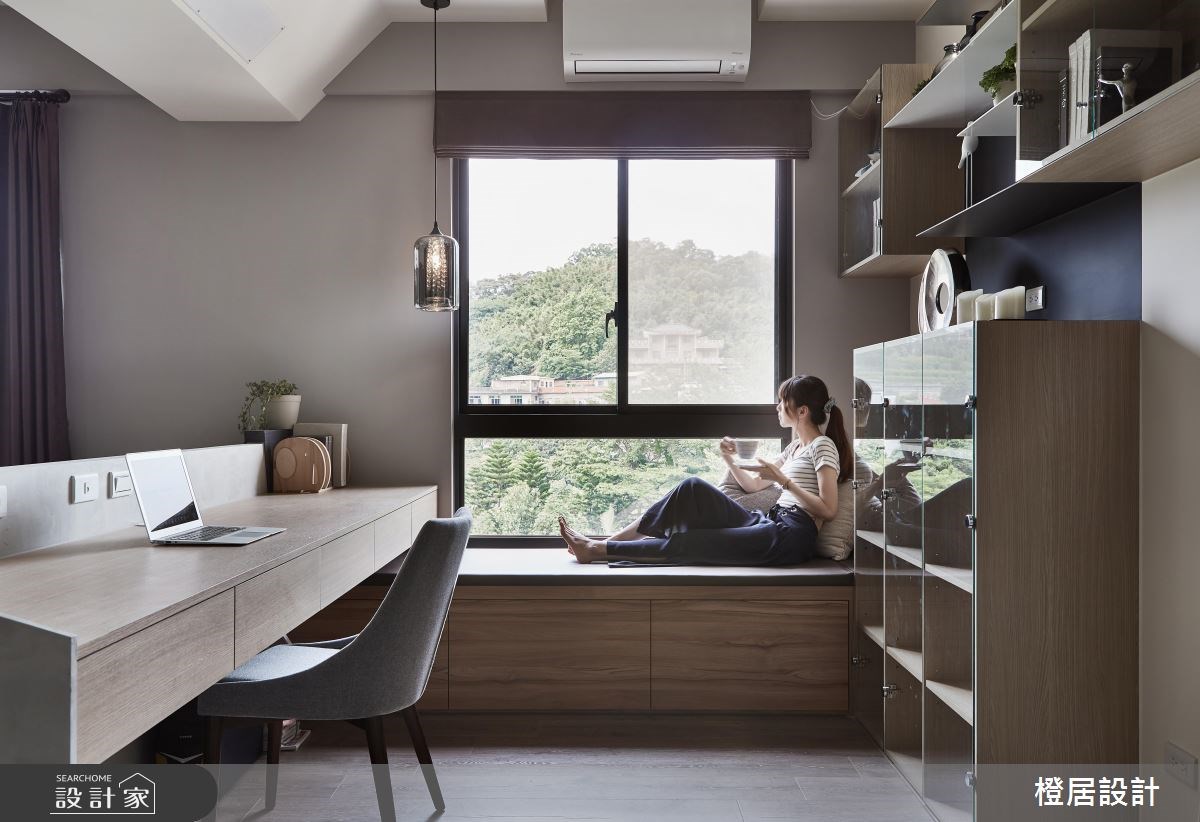 32坪新成屋(5年以下)＿現代風書房臥榻案例圖片＿橙居空間設計有限公司＿橙居_05之16