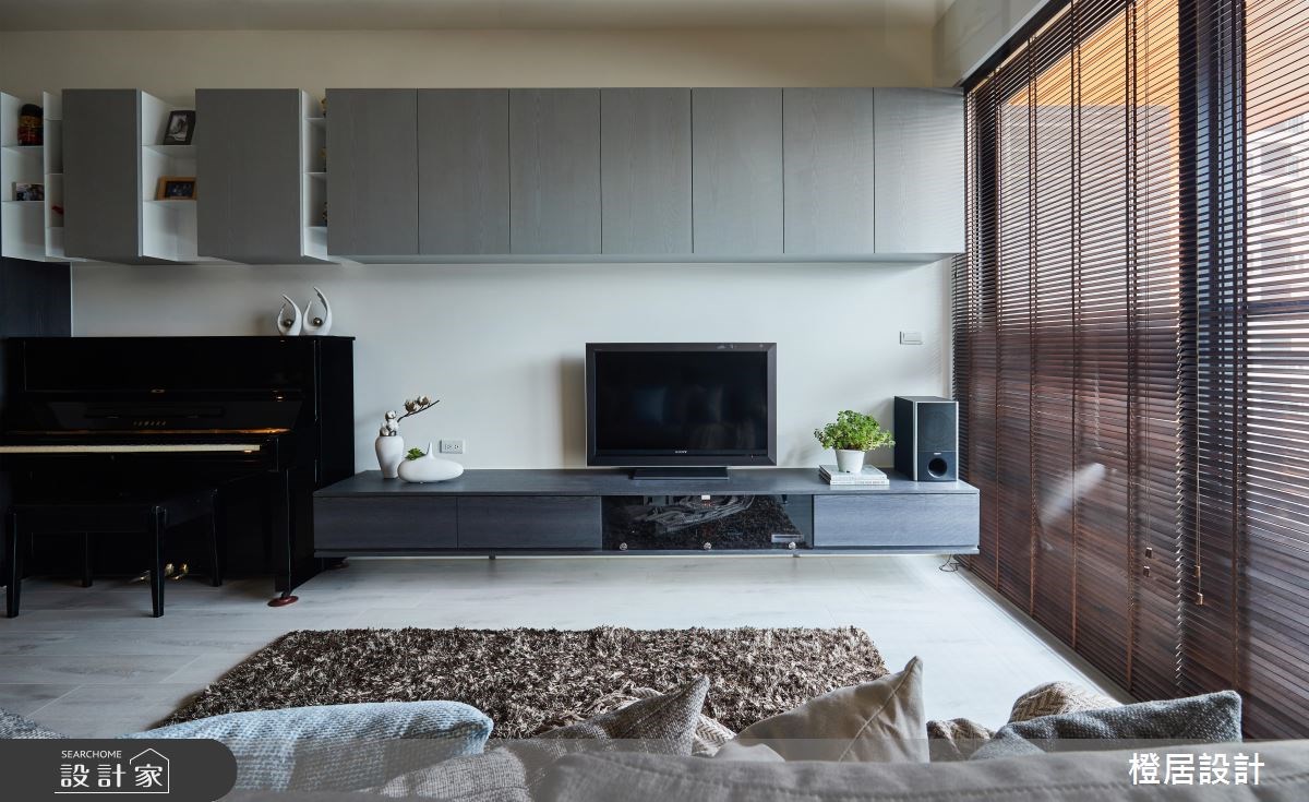 26坪預售屋＿混搭風客廳案例圖片＿橙居空間設計有限公司＿橙居_06之2