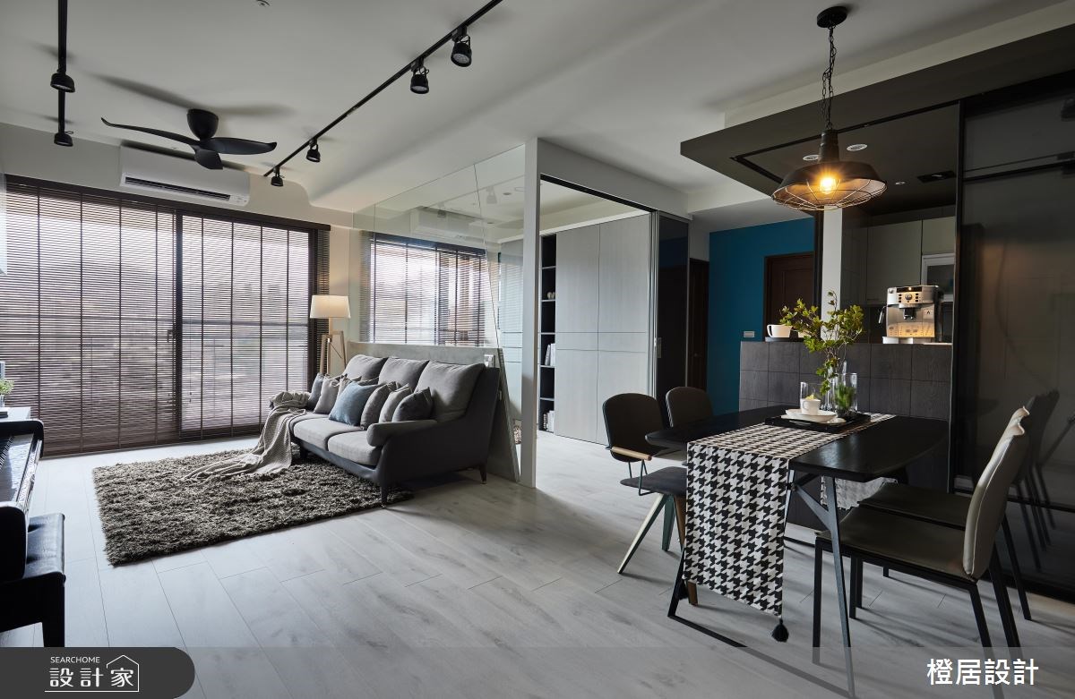26坪預售屋＿混搭風客廳餐廳案例圖片＿橙居空間設計有限公司＿橙居_06之3