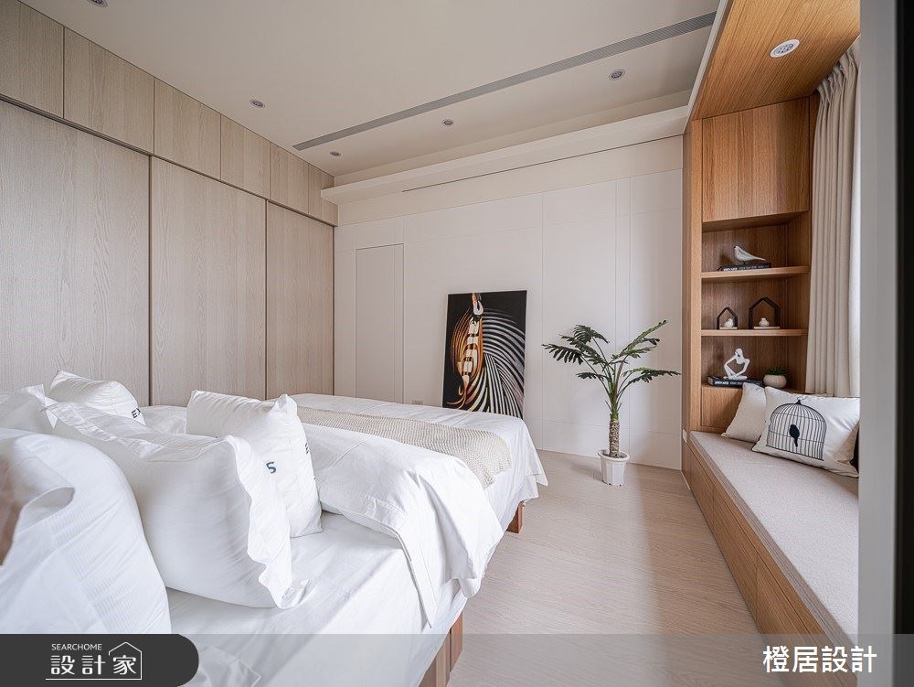 32坪新成屋(5年以下)＿北歐風臥室臥榻案例圖片＿橙居空間設計有限公司＿橙居_07之16