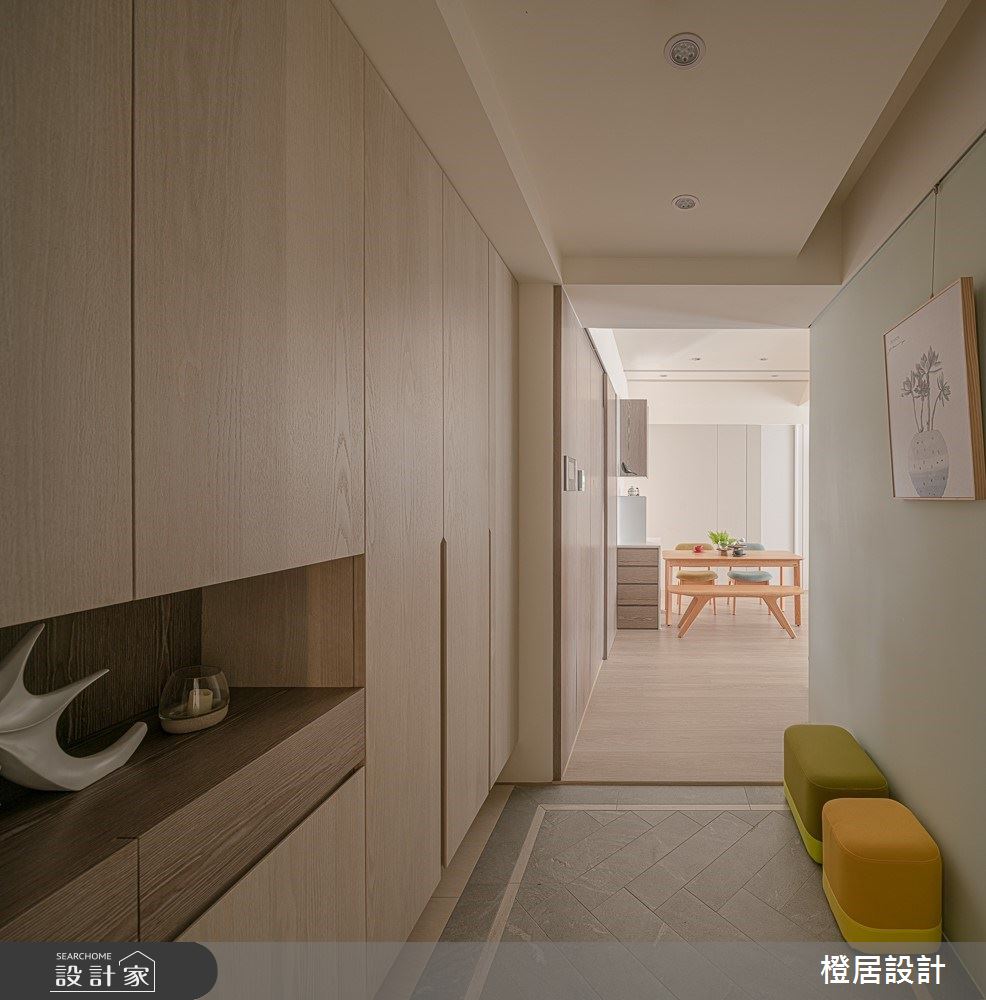 32坪新成屋(5年以下)＿北歐風玄關案例圖片＿橙居空間設計有限公司＿橙居_07之1