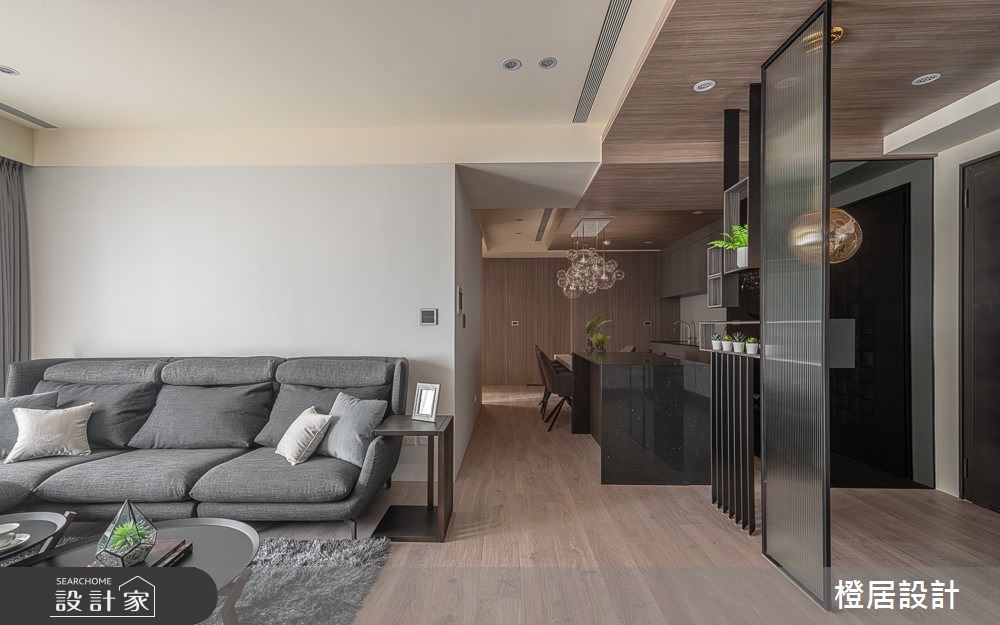 33坪新成屋(5年以下)＿現代風玄關客廳案例圖片＿橙居空間設計有限公司＿橙居_08之9