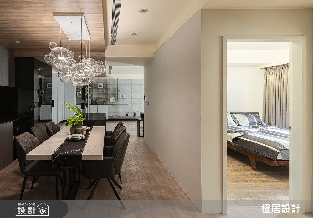 33坪新成屋(5年以下)＿現代風餐廳臥室案例圖片＿橙居空間設計有限公司＿橙居_08之15