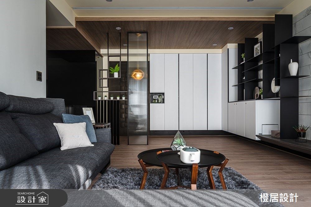 33坪新成屋(5年以下)＿現代風玄關客廳案例圖片＿橙居空間設計有限公司＿橙居_08之7