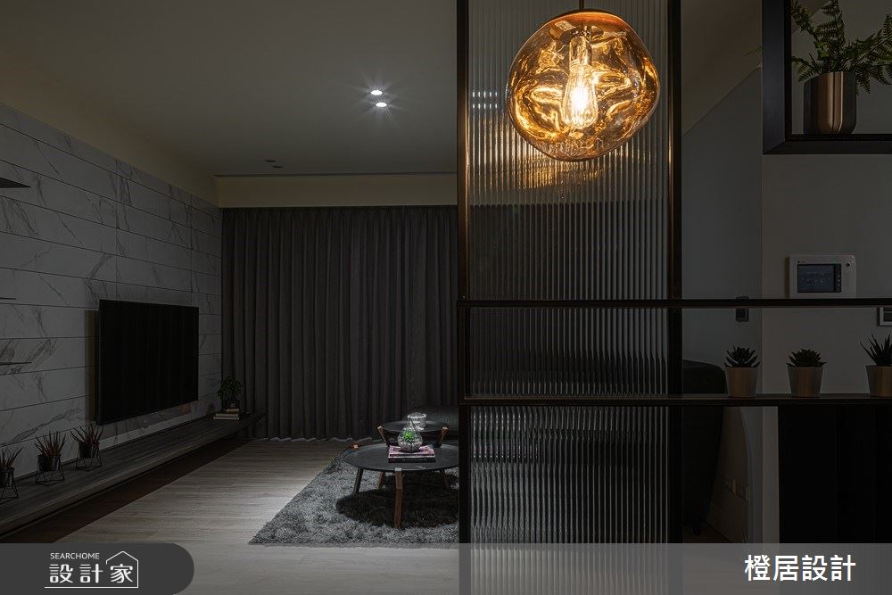 33坪新成屋(5年以下)＿現代風玄關客廳案例圖片＿橙居空間設計有限公司＿橙居_08之4