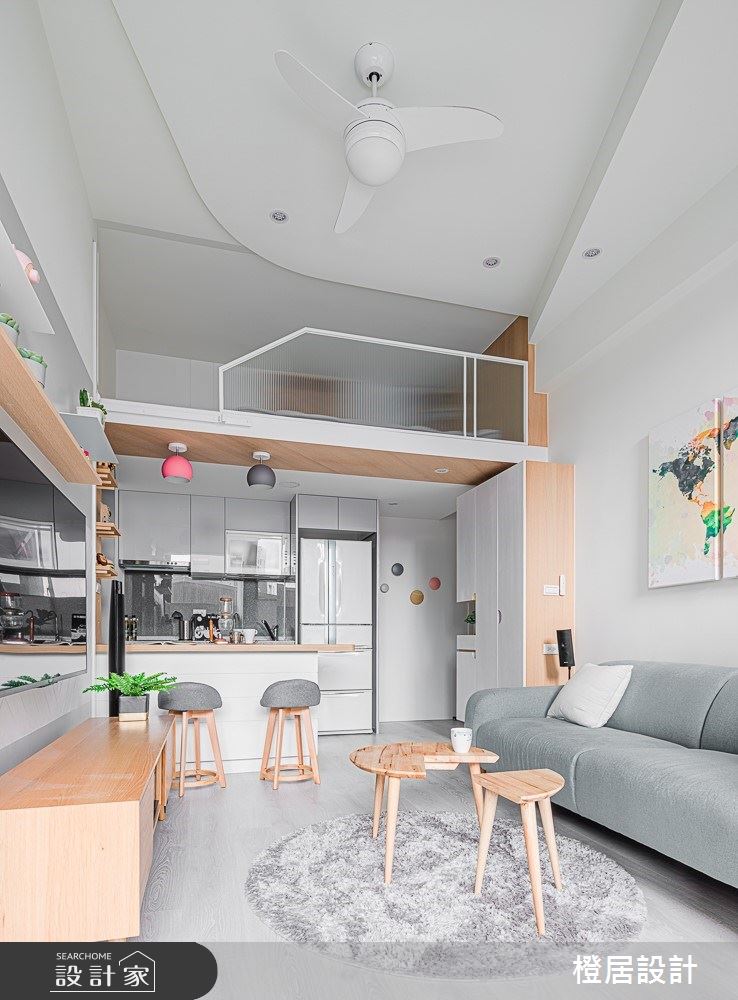 15坪新成屋(5年以下)＿北歐風客廳案例圖片＿橙居空間設計有限公司＿橙居_09之2