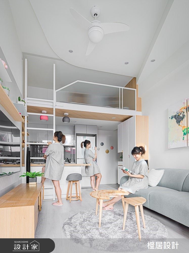 15坪新成屋(5年以下)＿北歐風客廳案例圖片＿橙居空間設計有限公司＿橙居_09之3