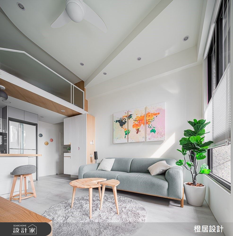 15坪新成屋(5年以下)＿北歐風客廳案例圖片＿橙居空間設計有限公司＿橙居_09之5