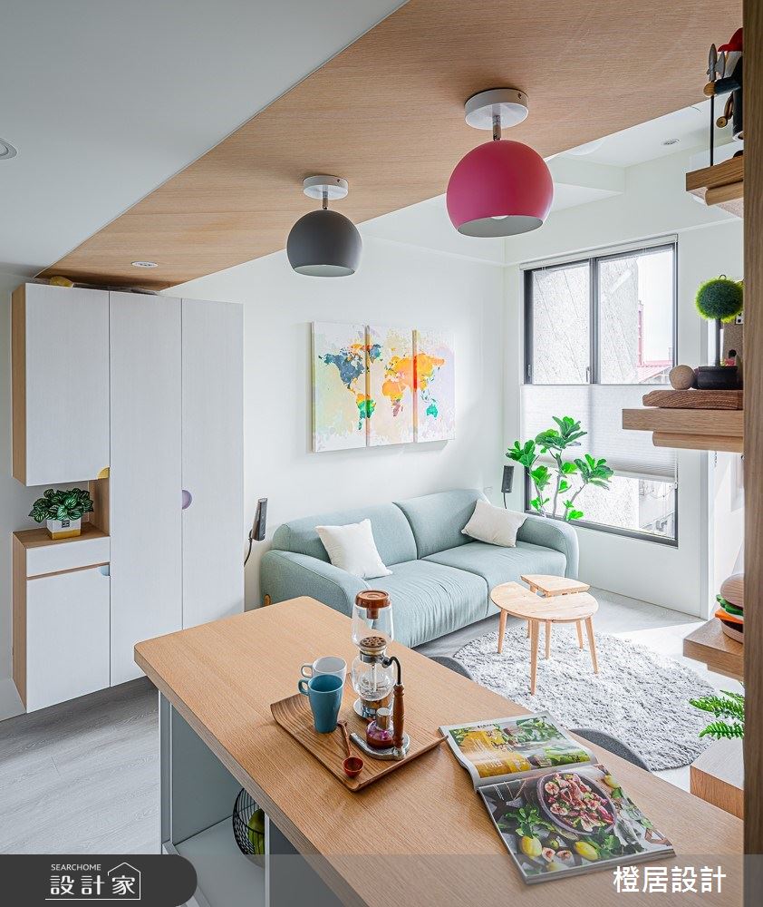 15坪新成屋(5年以下)＿北歐風客廳吧檯案例圖片＿橙居空間設計有限公司＿橙居_09之9