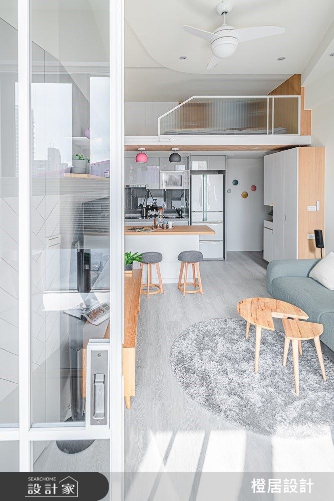 15坪新成屋(5年以下)＿北歐風客廳吧檯案例圖片＿橙居空間設計有限公司＿橙居_09之6