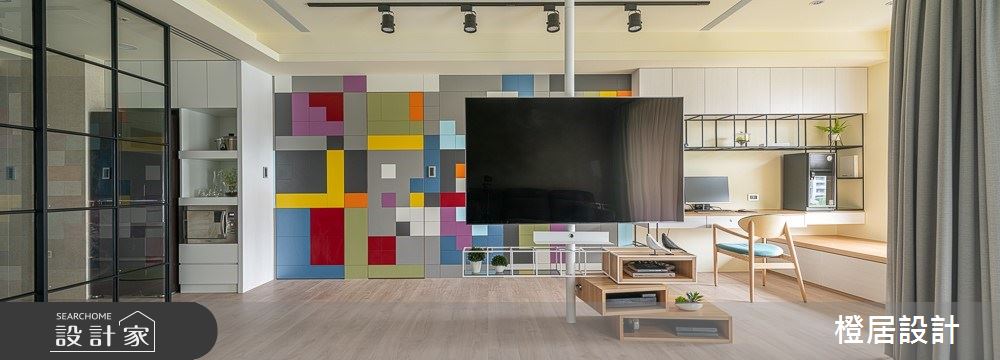 26坪預售屋＿北歐風客廳案例圖片＿橙居空間設計有限公司＿橙居_10之5