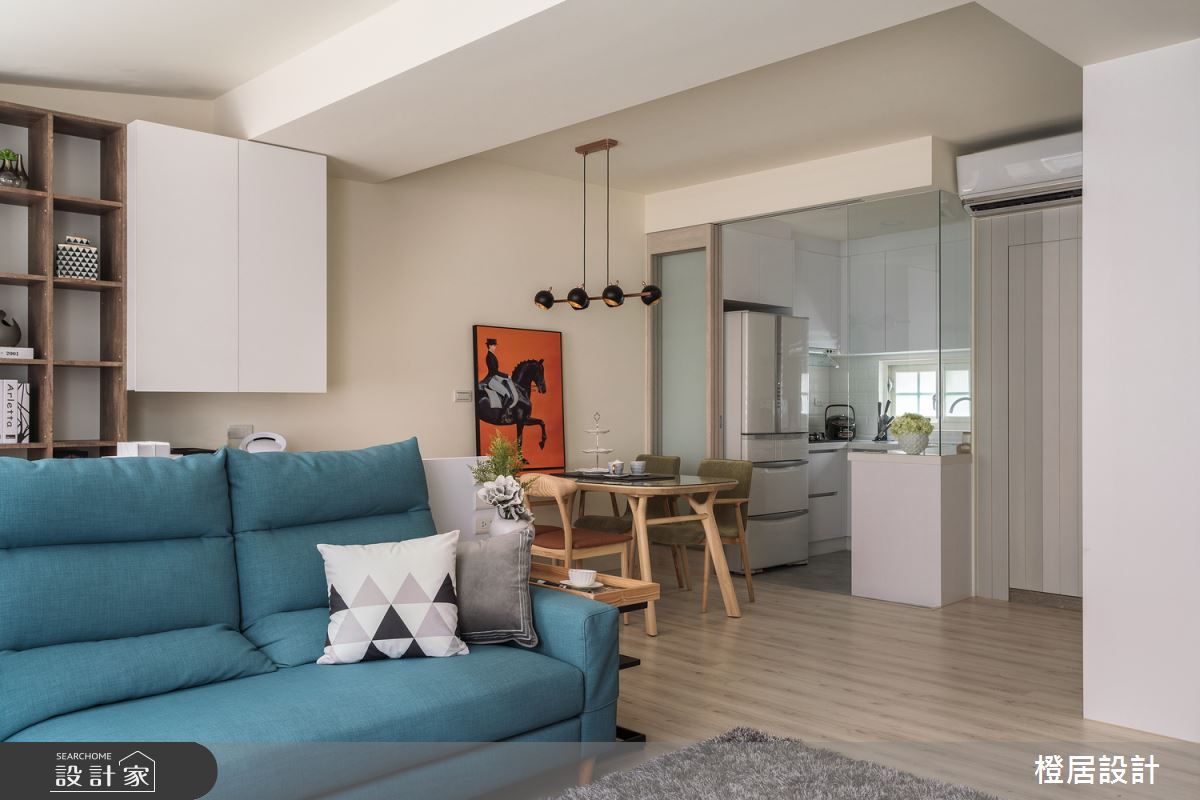 70坪老屋(16~30年)＿北歐風客廳廚房案例圖片＿橙居空間設計有限公司＿橙居_11之5