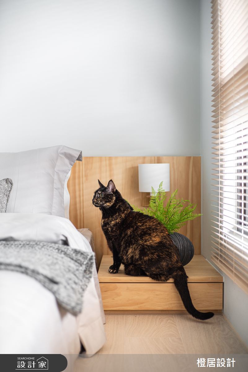 27坪新成屋(5年以下)＿北歐風臥室寵物案例圖片＿橙居空間設計有限公司＿橙居_12之19