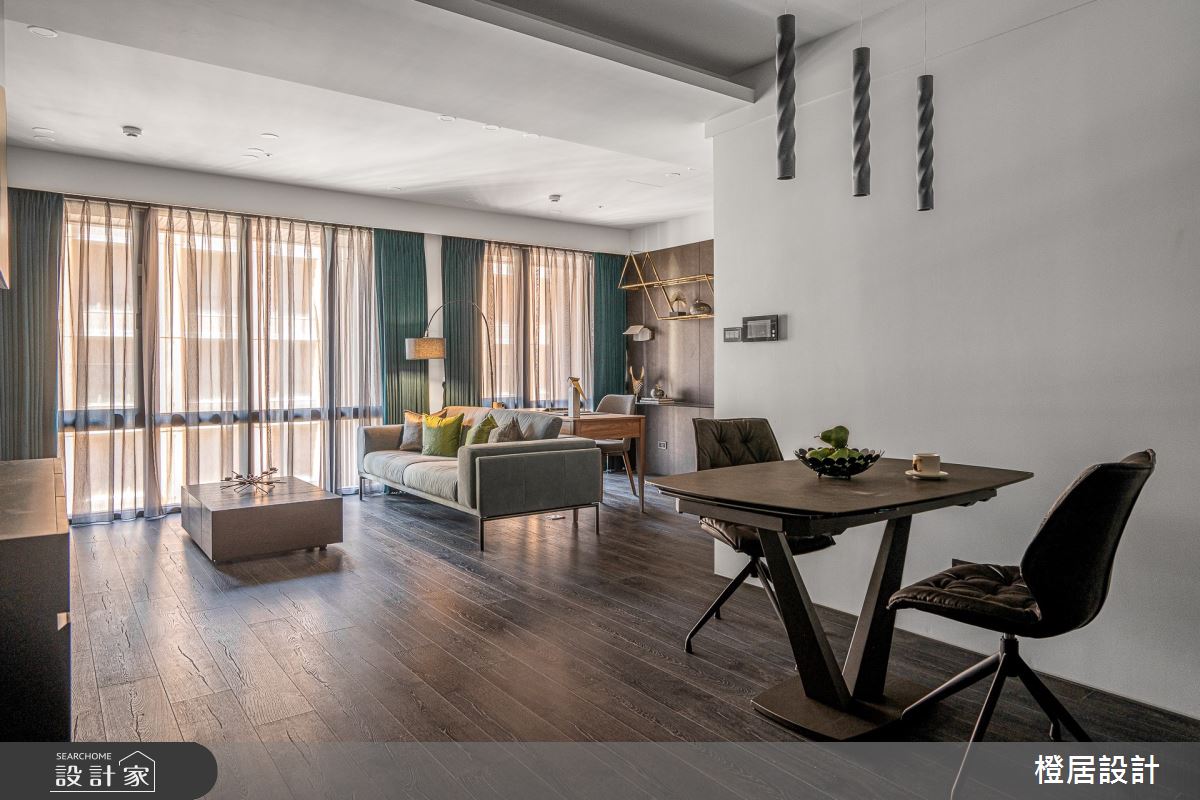 28坪新成屋(5年以下)＿現代風客廳餐廳案例圖片＿橙居空間設計有限公司＿橙居_14之3