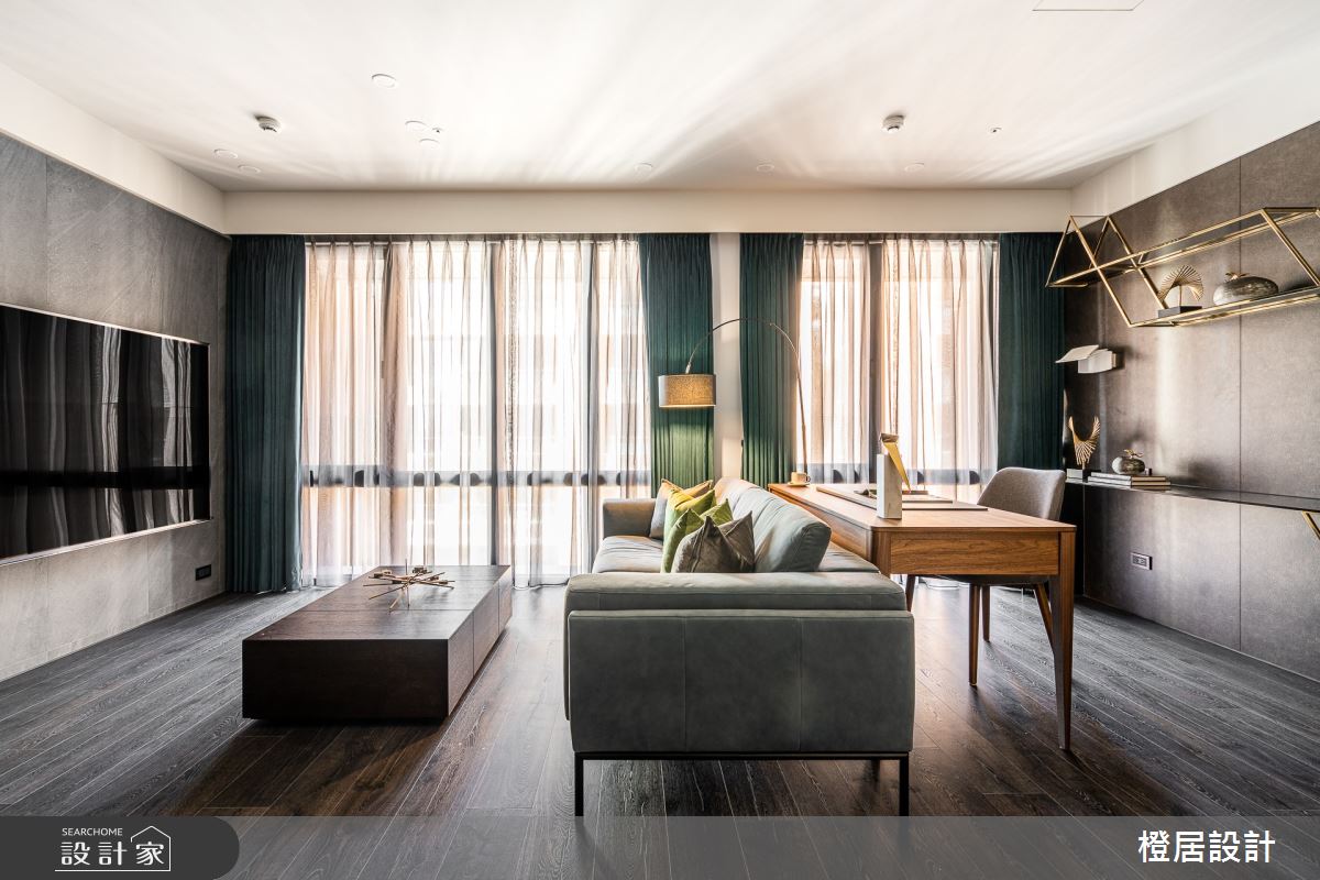 28坪新成屋(5年以下)＿現代風客廳書房案例圖片＿橙居空間設計有限公司＿橙居_14之6