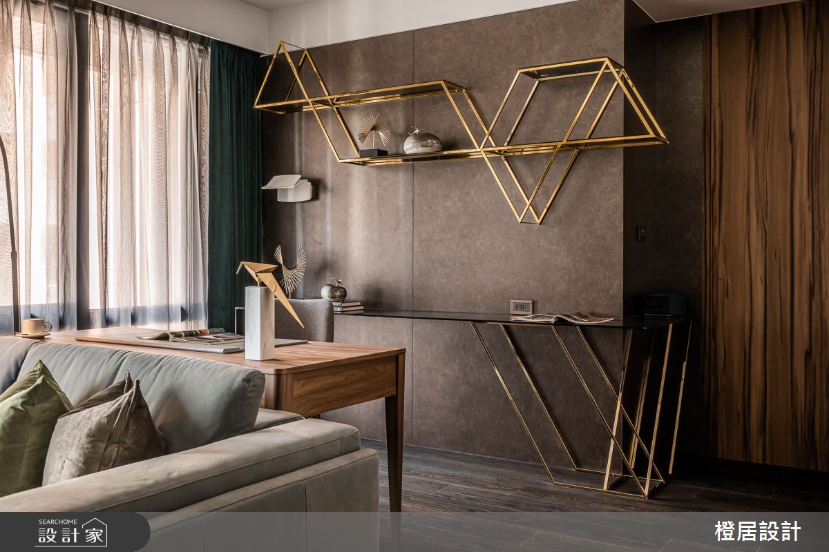 28坪新成屋(5年以下)＿現代風書房案例圖片＿橙居空間設計有限公司＿橙居_14之8