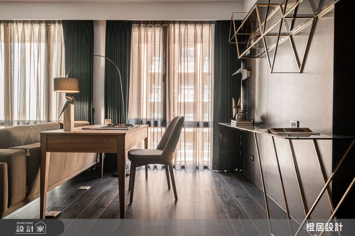 28坪新成屋(5年以下)＿現代風書房案例圖片＿橙居空間設計有限公司＿橙居_14之10