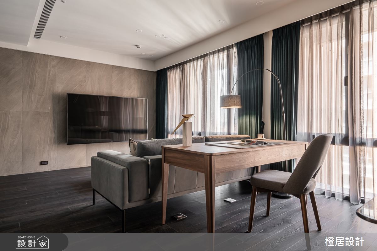28坪新成屋(5年以下)＿現代風客廳書房案例圖片＿橙居空間設計有限公司＿橙居_14之11