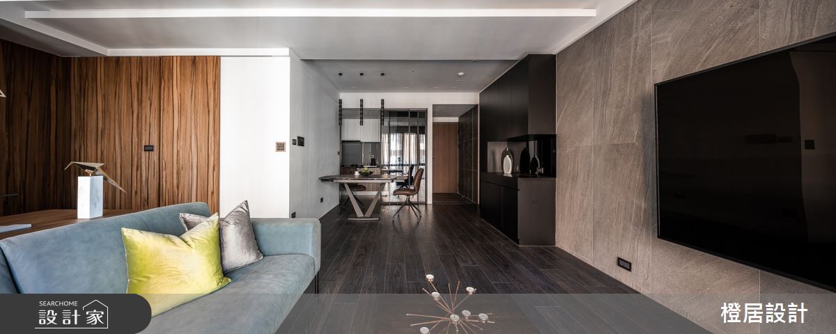 28坪新成屋(5年以下)＿現代風玄關客廳餐廳案例圖片＿橙居空間設計有限公司＿橙居_14之15