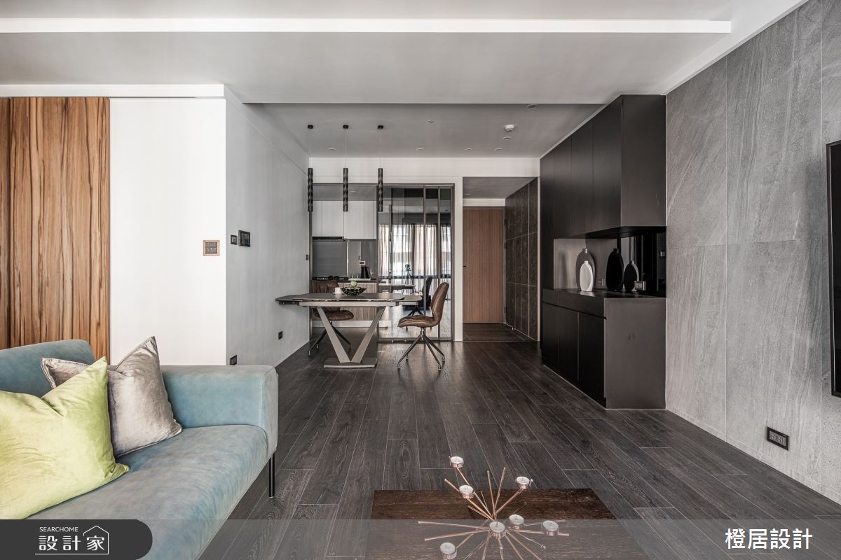 28坪新成屋(5年以下)＿現代風玄關客廳餐廳案例圖片＿橙居空間設計有限公司＿橙居_14之16