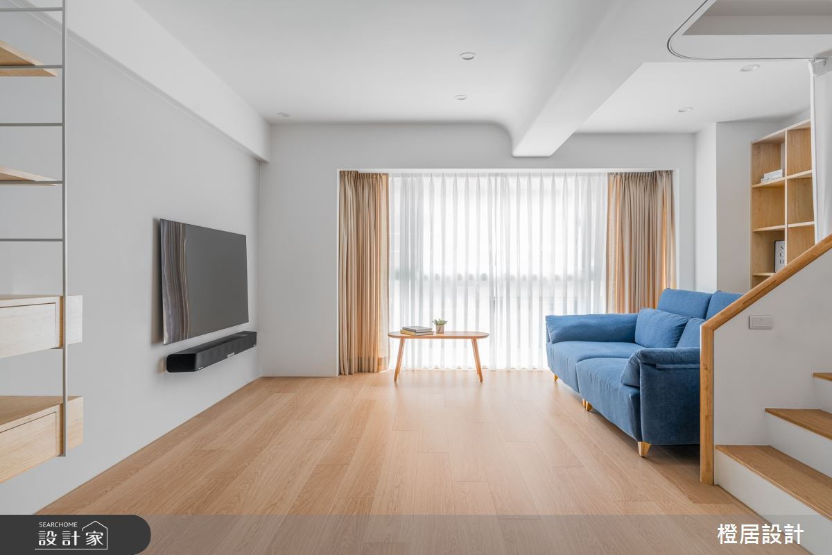 60坪老屋(16~30年)＿北歐風客廳案例圖片＿橙居空間設計有限公司＿橙居_15之5