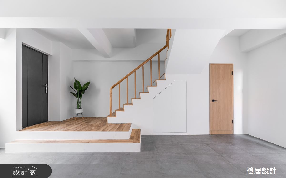 60坪老屋(16~30年)＿北歐風玄關樓梯案例圖片＿橙居空間設計有限公司＿橙居_15之2