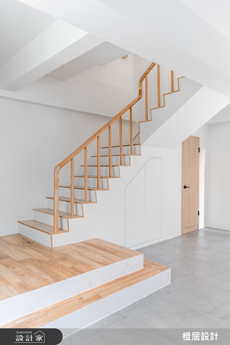 60坪老屋(16~30年)＿北歐風玄關樓梯案例圖片＿橙居空間設計有限公司＿橙居_15之3