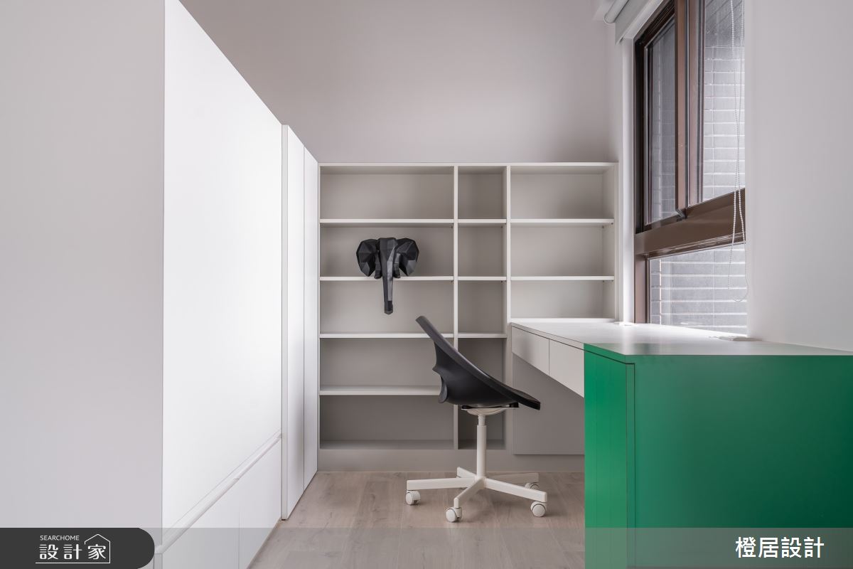 16坪新成屋(5年以下)＿現代風書房案例圖片＿橙居空間設計有限公司＿橙居_16之15