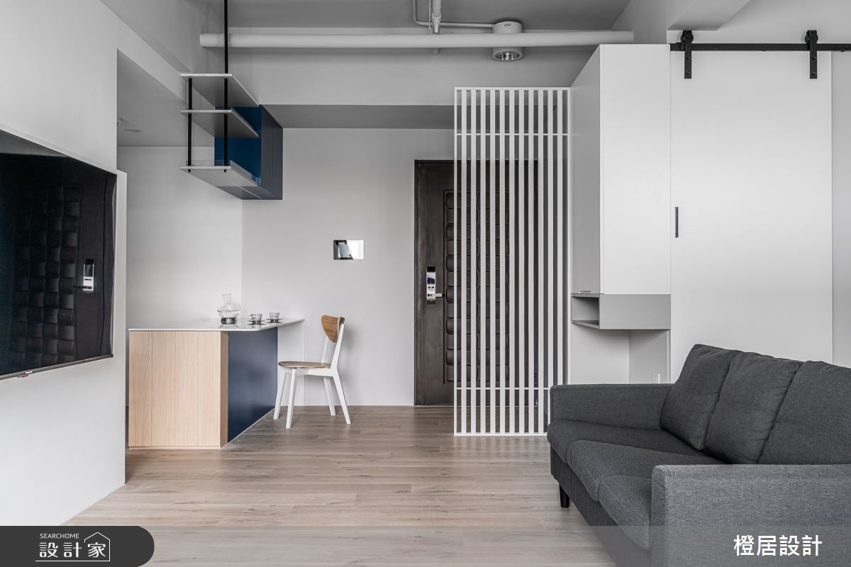 16坪新成屋(5年以下)＿現代風玄關客廳案例圖片＿橙居空間設計有限公司＿橙居_16之8