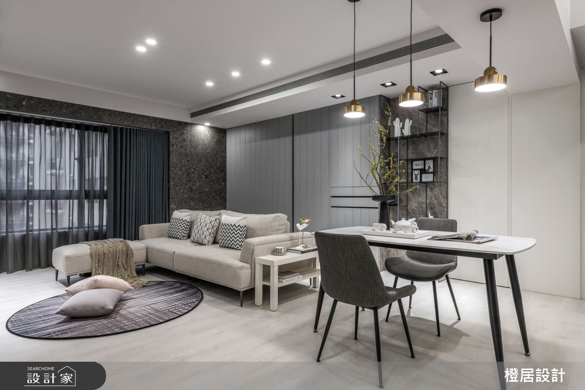 28坪中古屋(5~15年)＿現代風客廳餐廳案例圖片＿橙居空間設計有限公司＿橙居_17之8