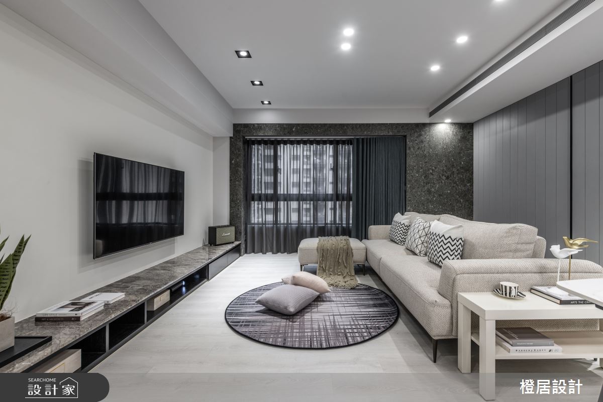 28坪中古屋(5~15年)＿現代風客廳案例圖片＿橙居空間設計有限公司＿橙居_17之2