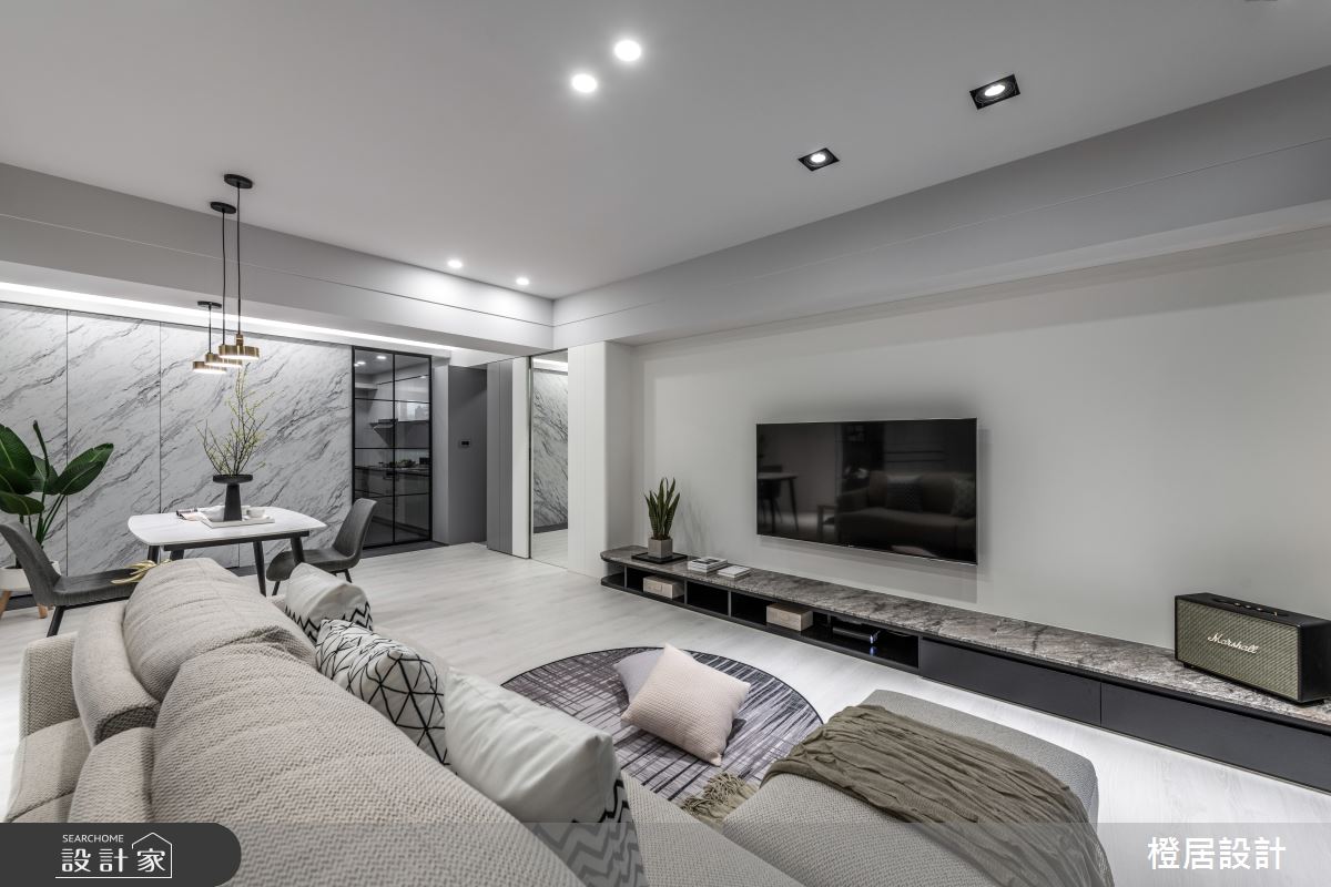 28坪中古屋(5~15年)＿現代風客廳案例圖片＿橙居空間設計有限公司＿橙居_17之3