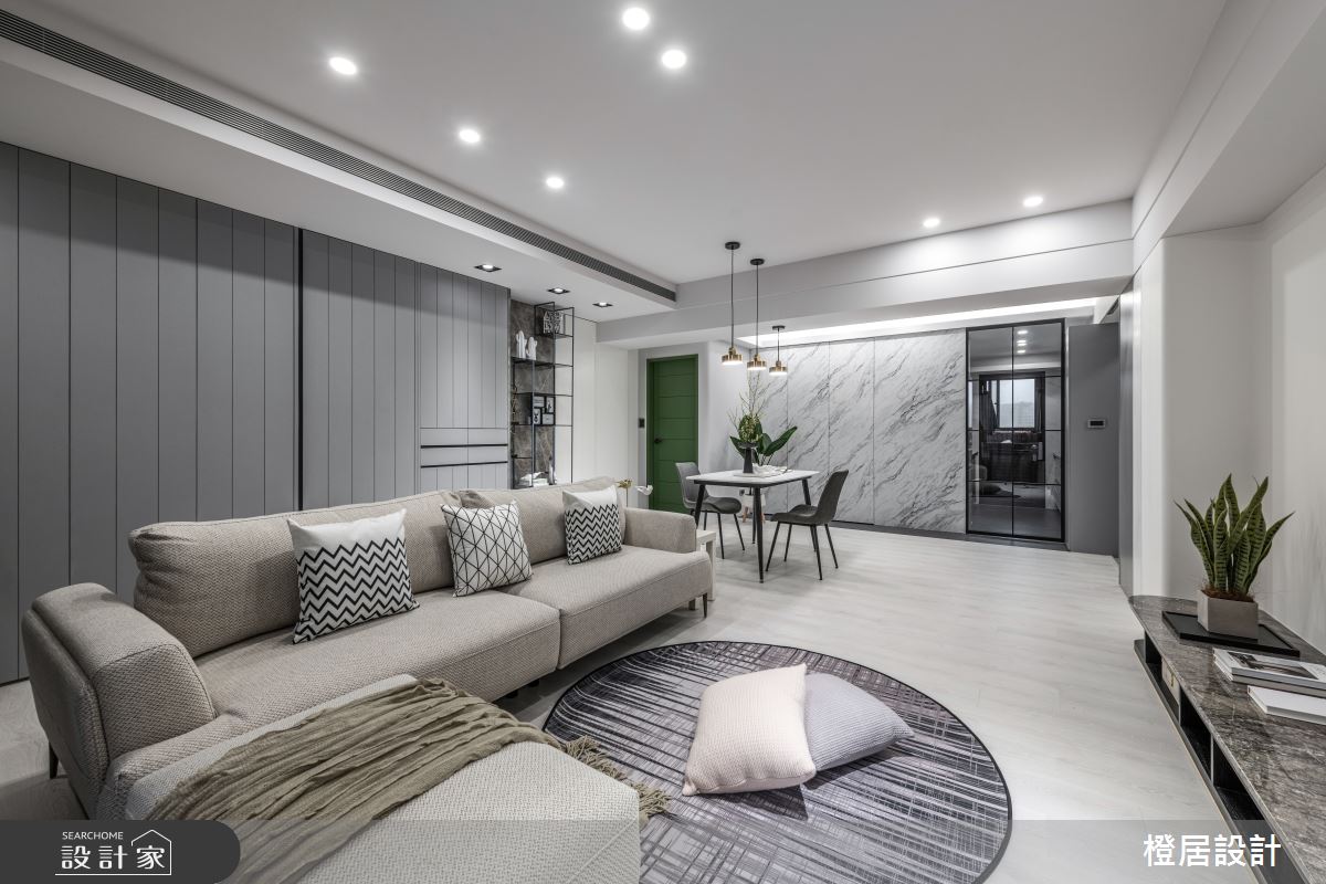 28坪中古屋(5~15年)＿現代風客廳案例圖片＿橙居空間設計有限公司＿橙居_17之4
